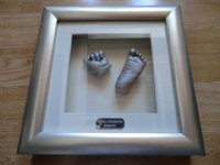 Framed Baby hand and foot cast
