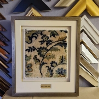 Persian Carpet Sample Mounted and Framed